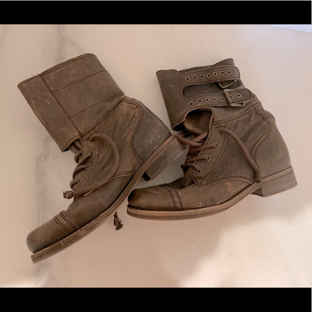 All Saints Combat Boots, Brown 37